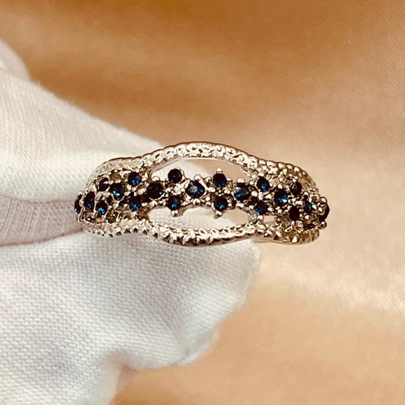 Jewelry - ✨✨✨_ 2x$60_ 925 Sterling Silver CZ Band Ring